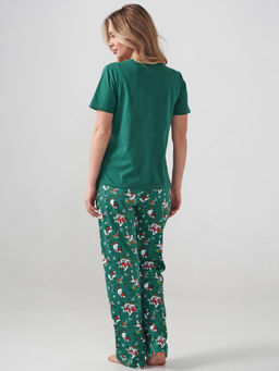 Пижама парная женская 100% хлопок Зимние забавы - Оптима фото 5