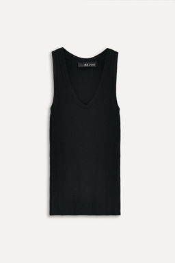 SLEEVELESS RIBBED KNIT TOP 50TH ANNIVERSARY - Zara фото 2