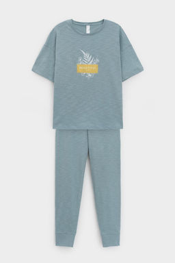 Е 20144/пыльно-голубой пижама жен