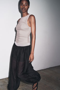 LAYERED TULLE T-SHIRT
