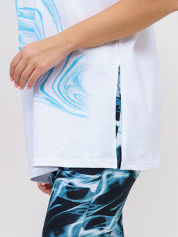 909 Костюм "белый/голубой"