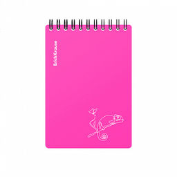 Цена за 5 шт. Блокнот с пластиковой обложкой на спирали ErichKrause Silhouette, розовый, A6, 80 листов, клетка  фото 2