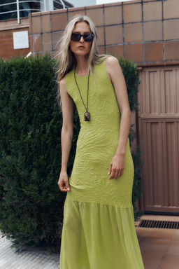 COMBINED KNIT DRESS - Zara фото 3