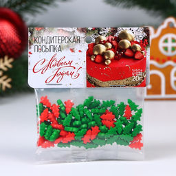 Кондитерская посыпка Новогодняя ёлочка, микс, 20 г - Кондимир фото 3