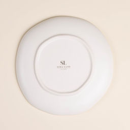 Тарелка SL Home С Новым Годом, d=21 см, фарфор, белая