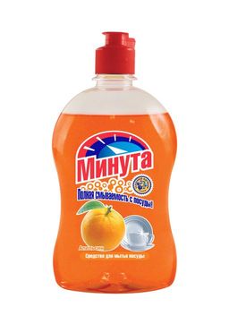 МИНУТА ср-во д/мытья посуды 500мл Апельсин