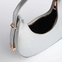 Сумка женская через плечо, цвет серебряный 21*21,5*6 см - Nazamok фото 6