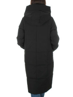 22361 BLACK Пальто зимнее женское облегченное (150 гр. холлофайбера) - Fashion фото 5