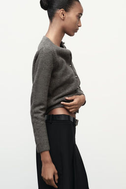 KNIT CARDIGAN WITH METAL BUTTONS - Zara фото 4