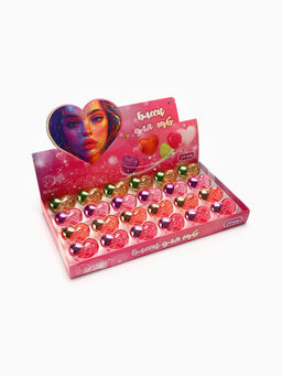 Цена за 24 шт. Блеск для губ «Сердечко», микс цветов и ароматов