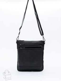 Сумка мужская кожаная 1022-2 black Fuzhiniao