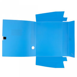 Папка-органайзер (короб) "Архивная" А4 23,4х31х5,5см, пластик, на липучке, цвет голубой (Китай)