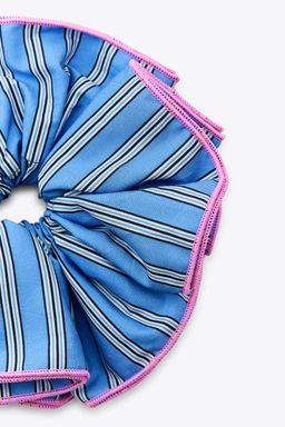 MAXI CONTRAST STRIPE SCRUNCHIE - Zara фото 3