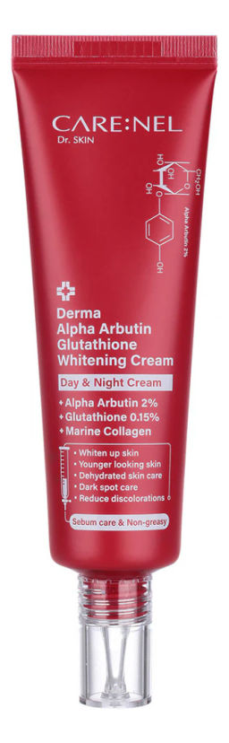 Derma Alpha Arbutine Glutathione Whitening Cream - Осветляющий крем с альфа-арбутином и глутатионом, 45 мл
