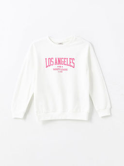 Bisiklet Yaka K?z ?ocuk Sweatshirt