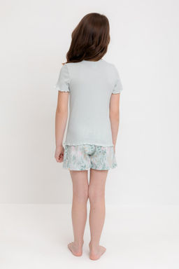 К 1596/серое небо,лесная тайна пижама для дев