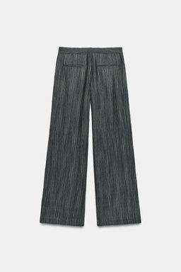 PANTAL?N LINO RAYAS ZW COLLECTION / Gris azul - Zara фото 6