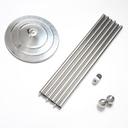 Цена за 2 шт. Флагшток напольный двойной 2 м, выдвижной, платформа d-30 см - Simaland фото 5