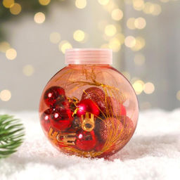 Ёлочные игрушки Небылица, шары новогодние, набор 18 шт., d=2 см, розовый - Зимнее волшебство фото 2