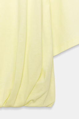 CAMISETA CROPPED ABULLONADA / Amarillo claro - Zara фото 6