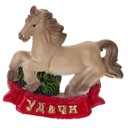 Магнит "Лошадка", L6 W1 H5,5 см, 3в.