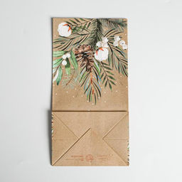 Цена за 10 шт. Пакет подарочный без ручек новогодний Present for you, 10×19×7 см