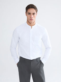 Regular Fit Hakim Yaka Uzun Kollu Erkek G?mlek