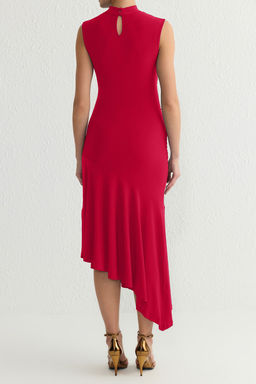 K?rm?z? Etek Ucu F?rf?r Detayl? Orme S?k Abiye Gece Mezuniyet Elbisesi TPRSS25EL00005