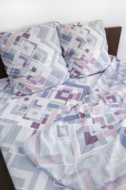 КПБ 1,5 сп бязь 120гр/м2 Текстильная коллекция стильные ромбы 1