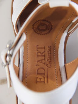 Босоножки 5035.23663bе.Вакса белый+коричневый