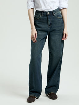 DESIMALL Женские Джинсы BAGGY