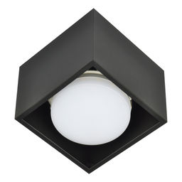 DLC-S609 GX53 BLACK Светильник декоративный накладной, серия Sotto. Без лампы, цоколь GX53. Металл. Черный. TM Fametto