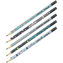 Цена за 2 шт. Карандаш ч/гр. BERLINGO "Points" HB, с ластиком (BP01309) заточенный