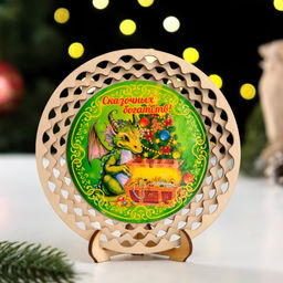 Тарелка сувенирная Сказочных богатств!, ламинация, d=130мм - Simaland фото 3