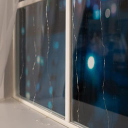 Гирлянда Занавес 1.6?1.6 м роса, IP20, серебристая нить, 160 LED, свечение мульти, 8 режимов, 220 В - Luazon lighting фото 6