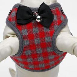 Комплект амуниции с мягкой шлейкой, L, поводок 120 х 1,5 см, ОШ 30-50 см, ОГ 36-56 см, красный 473 - Пижон фото 9