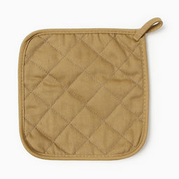 Кухонный набор «Этель» Kitchen, коричневый, варежка-прихватка 20×28 см, прихватка19×19 см,100% хлопок