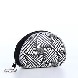 Цена за 2 шт. Кошелёк-монетница на молнии 9.5×3×7.5 см, с монохромным принтом, МИКС