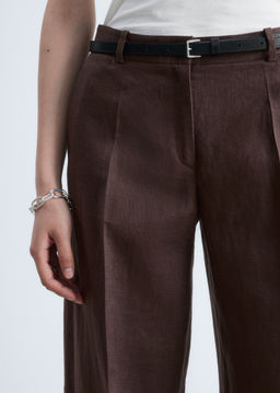 Pantalones sastre de lino - H&m фото 9