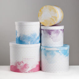 Набор коробок 5 в 1, упаковка подарочная, «Воздух», 13 х 14‒19.5 х 22 см