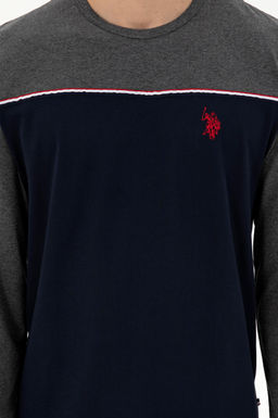 Пижама U.S. Polo Assn антрацит меланж из хлопка