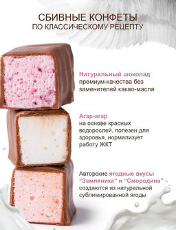 Птичка Томичка ассорти (ваниль/смородина/земляника) / 230 г / ТМ Территория тайги