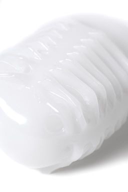 Мастурбатор MasturbaTIN Ribbed Ricky, TPE, белый,4.5 см - Mystim фото 8