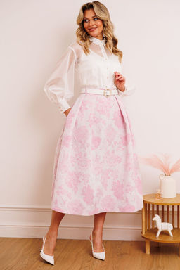 Костюм Мода Юрс 2880-Р розовый цветы