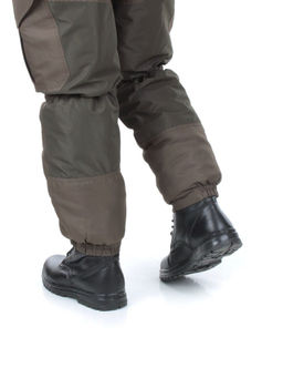 05-9007 BLACK Ботинки зимние мужские (искусственная кожа, искусственный мех)