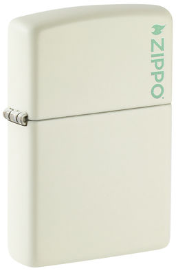 Зажигалка ZIPPO Логотип с покрытием, светящимся в темноте зеленым | Logo Glow In The Dark 49193ZL