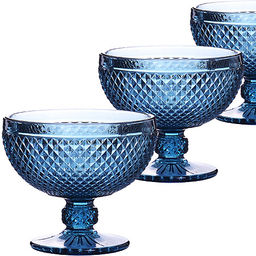 30470 Набор креманок 400 мл 6 шт ГОЛУБОЙ LR (х4)