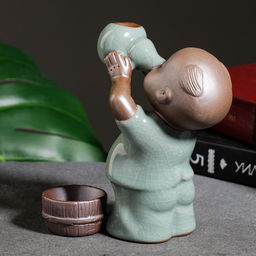 Подставка для благовоний TAKE IT EASY «Мальчик пьет», стелющийся дым, 13×8×9 см