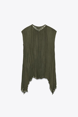 ZW COLLECTION COTTON GAUZE SHIRT - Zara фото 6