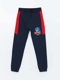 Beli Lastikli Sonic Bask?l? Erkek ?ocuk Jogger E?ofman Alt?